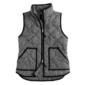 J Crew Herringbone Excursion Vest size M